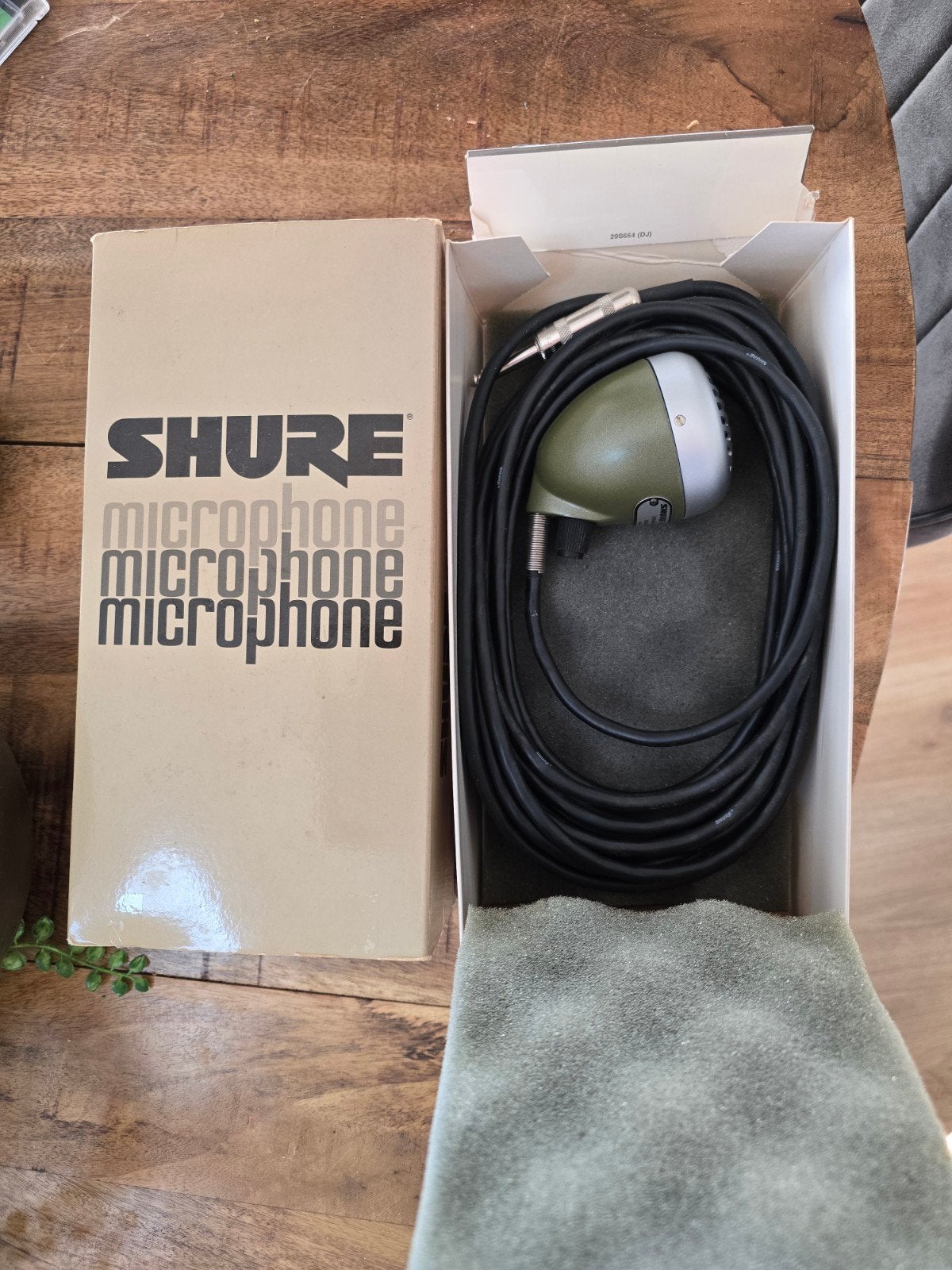 Vintage Shure 520DX Green Bullet Microfoon uit Mexico, Ophalen of Verzenden
