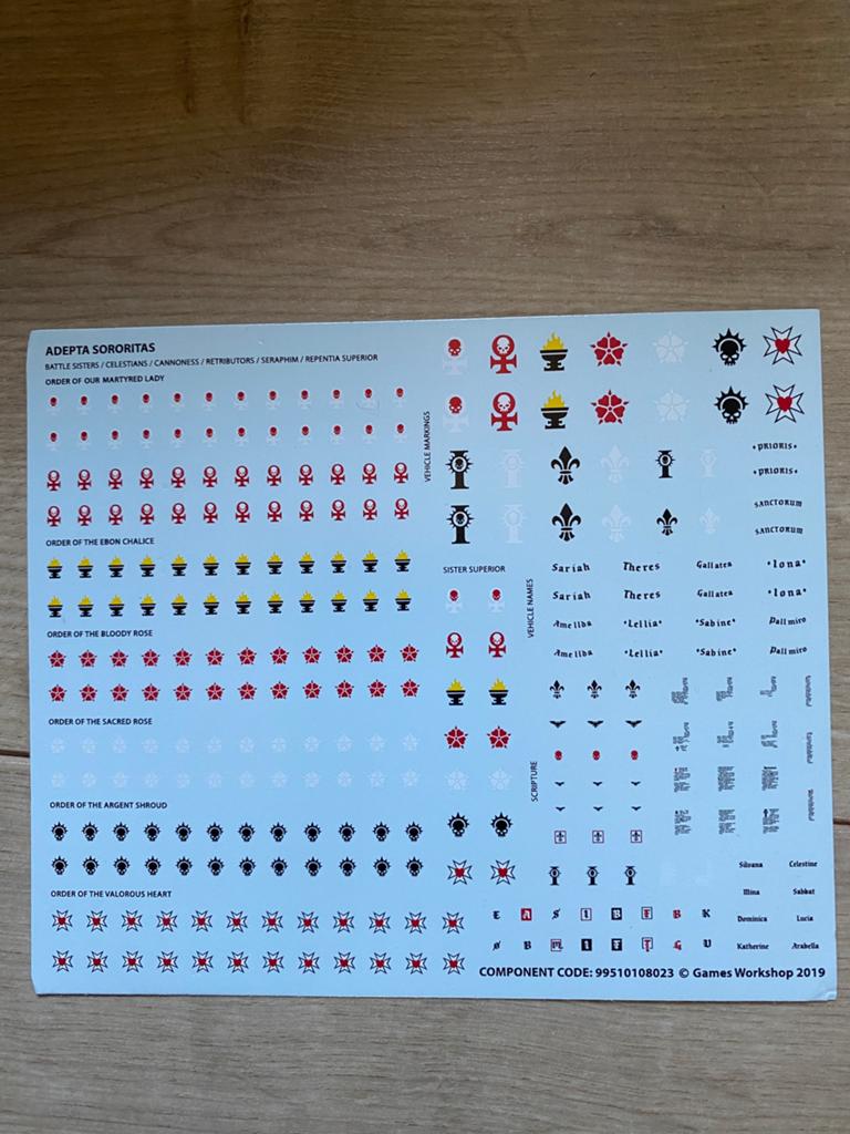 Adepta sororitas trasnfer 40k, Ophalen of Verzenden, Zo goed als nieuw, Warhammer 40000, Boek of Catalogus