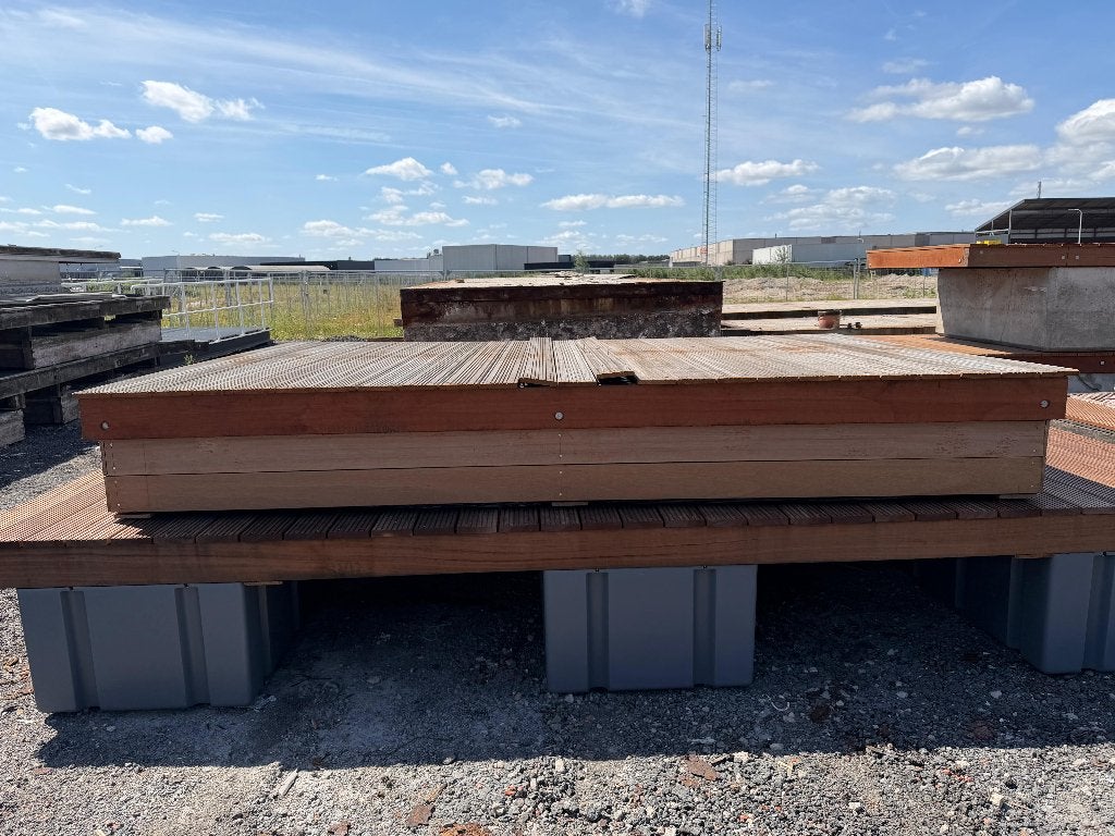 Drijvend terras van hardhout - Duurzaam en robuust, Ophalen, Nieuw, Hout