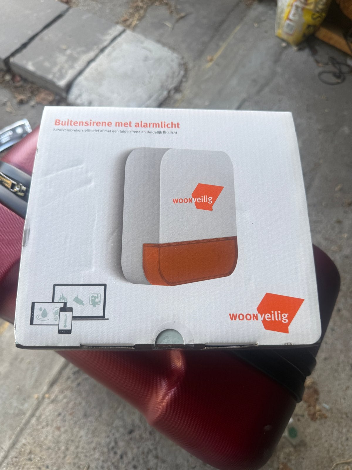 Woonveilig Buitensirene met Alarmlicht, Sirene, Nieuw, Ophalen of Verzenden, Overige soorten