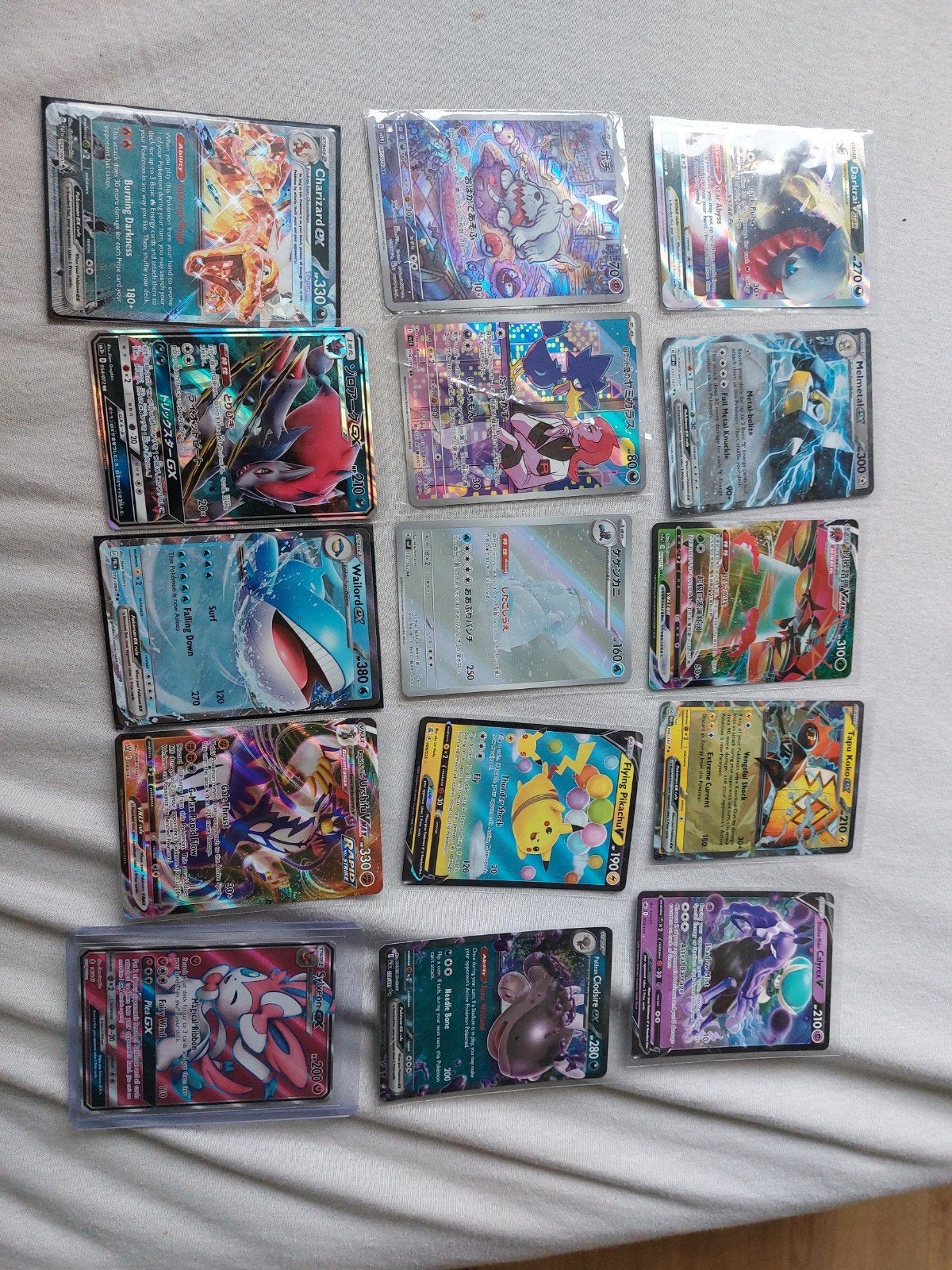 Diverse Pokémon kaarten - Charizard, Pikachu, Darkrai, Ophalen of Verzenden, Gebruikt, Meerdere kaarten, Foil