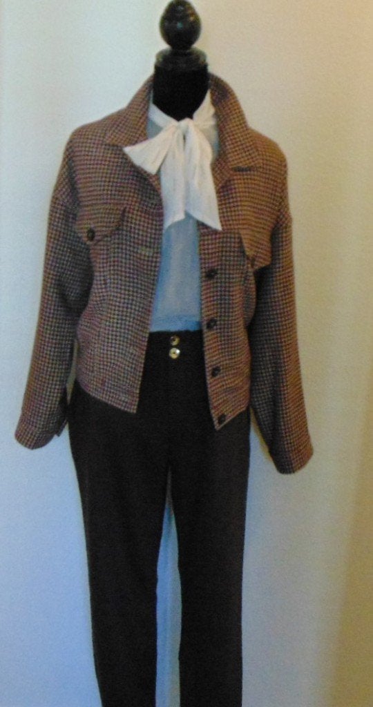 Selected femme kort wolmix geruit jasje maat 38, Kleding | Dames, Maat 38/40 (M), Bruin, Selected Femme, Ophalen of Verzenden