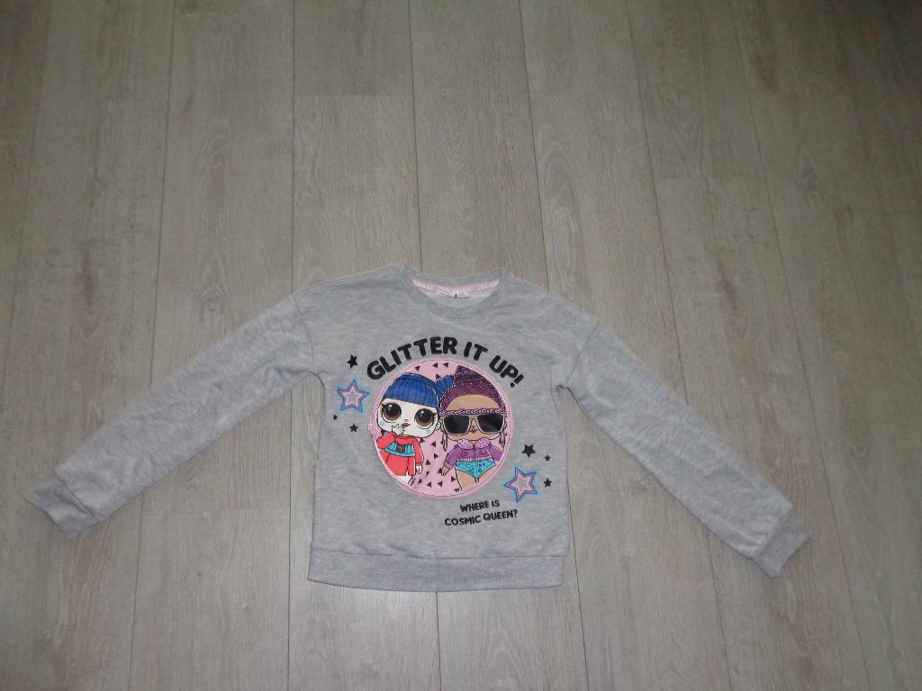 grijs meisjesweater van LOL, maat 134, Kinderen en Baby's, Kinderkleding | Maat 134, Ophalen of Verzenden, Gebruikt, Meisje, Trui of Vest