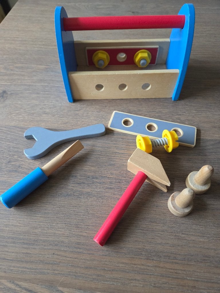 Houten gereedschapskistje