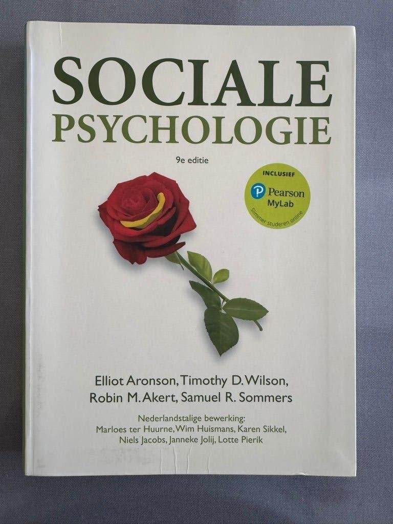 Sociale Psychologie - E. Aronson, Sociale psychologie, Ophalen of Verzenden, Zo goed als nieuw, E. Aronson