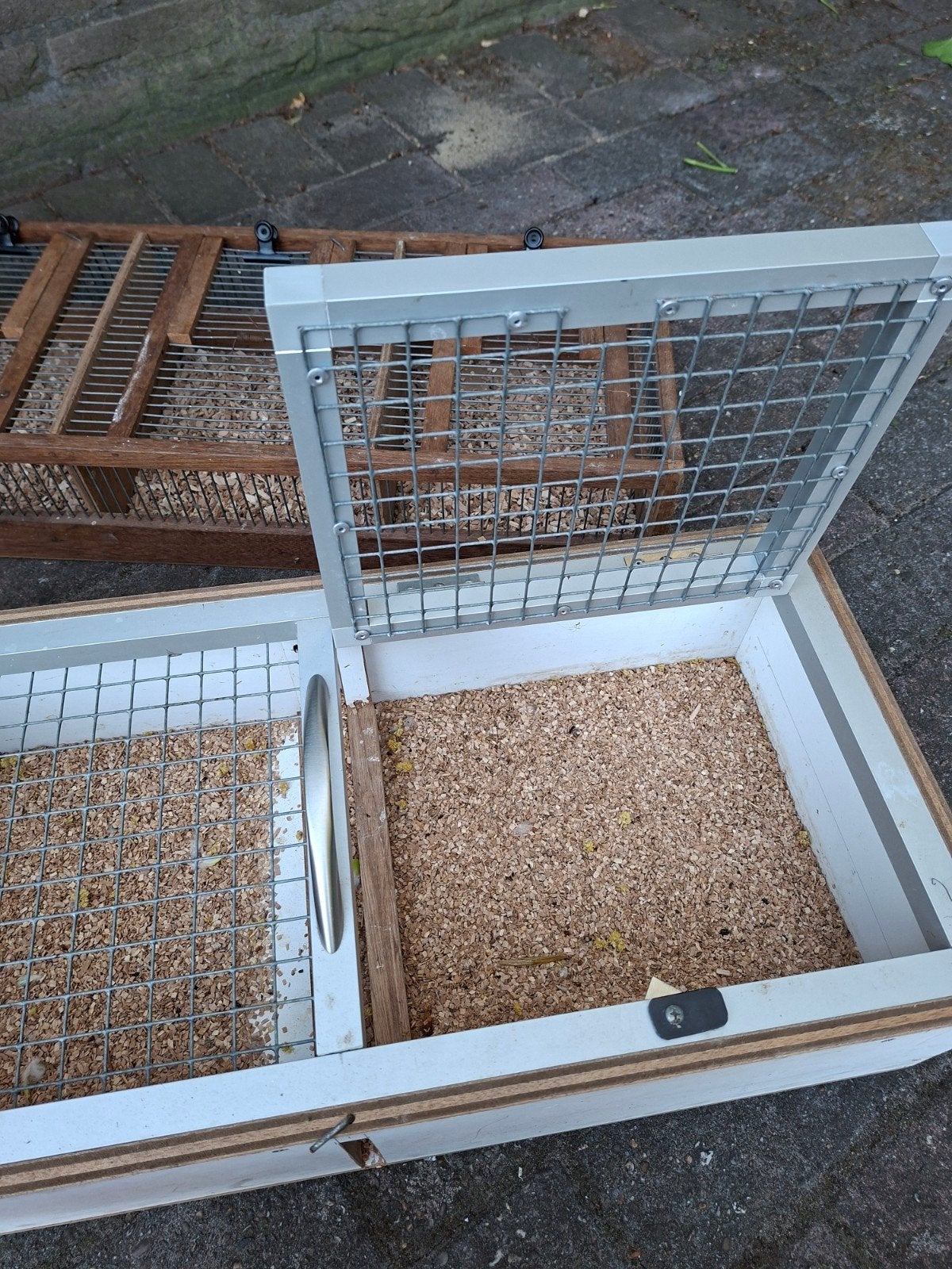 2 stuks vervoers kooien, Ophalen, Aluminium, Vogelkooi
