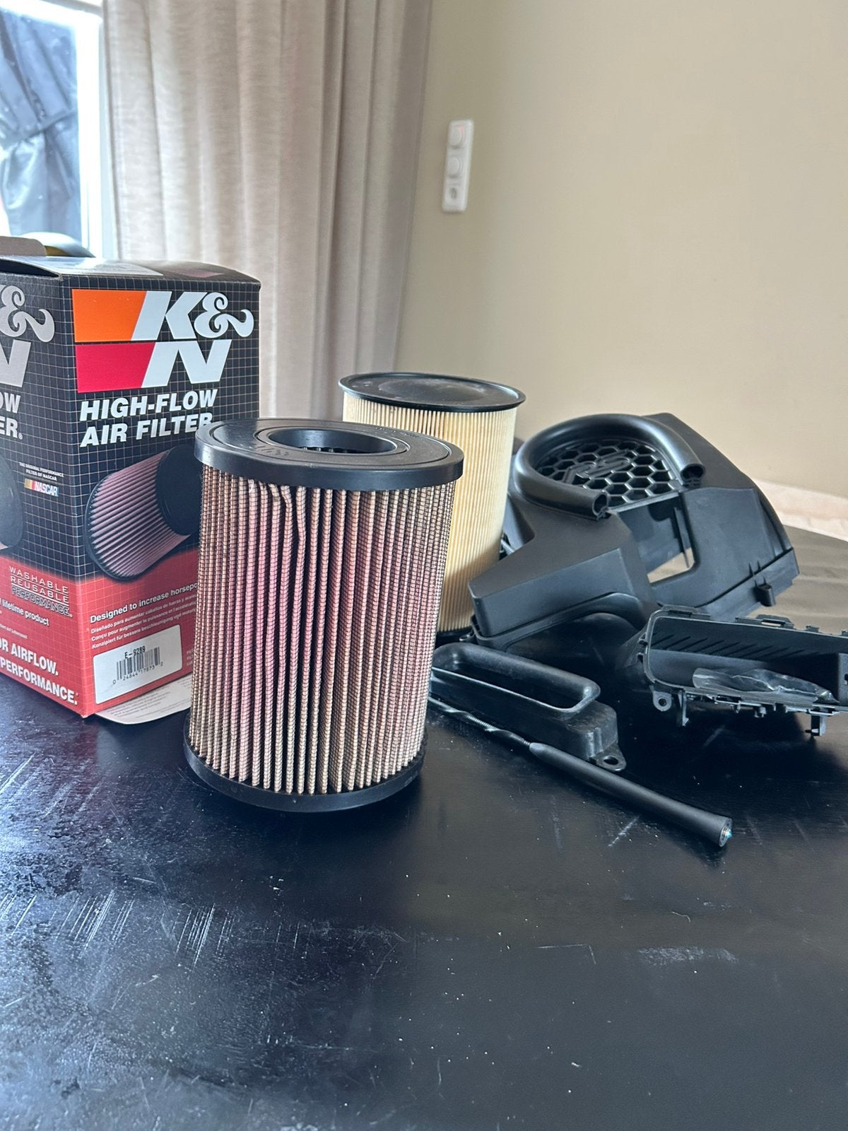 57S Performance Airboxluchtfilter - compleet focus Rs 2.3, Ophalen