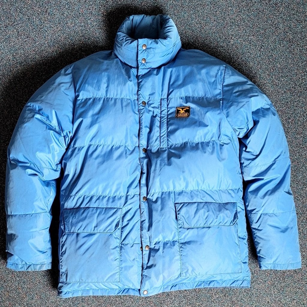 Salewa winterjack, Ophalen, Maat 52/54 (L), Blauw, Gedragen