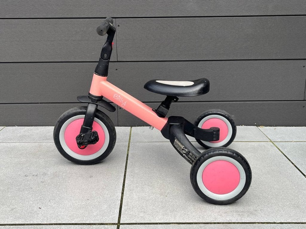 Billy driewieler / loopfiets roze, Kinderen en Baby's, Ophalen, Gebruikt, Loopfiets