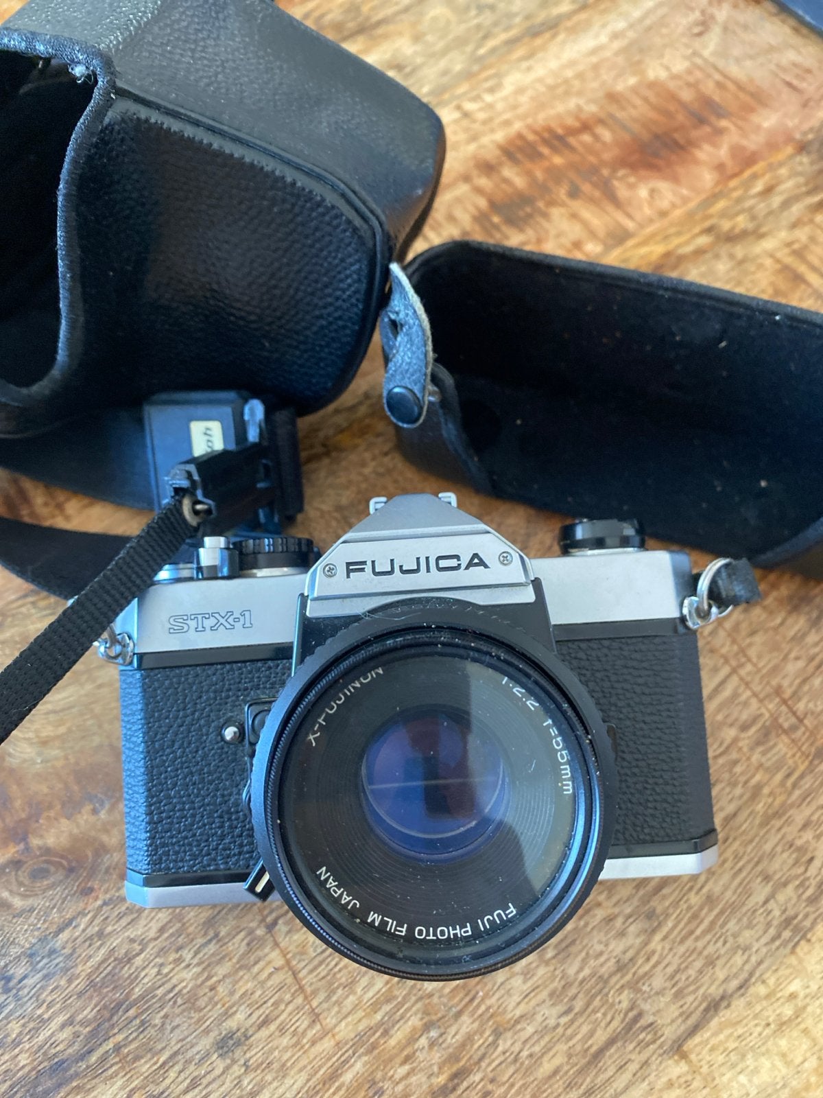 Fujica STX-1 Spiegelreflexcamera met lens en tas, Ophalen of Verzenden, Gebruikt, Spiegelreflex, Fuji