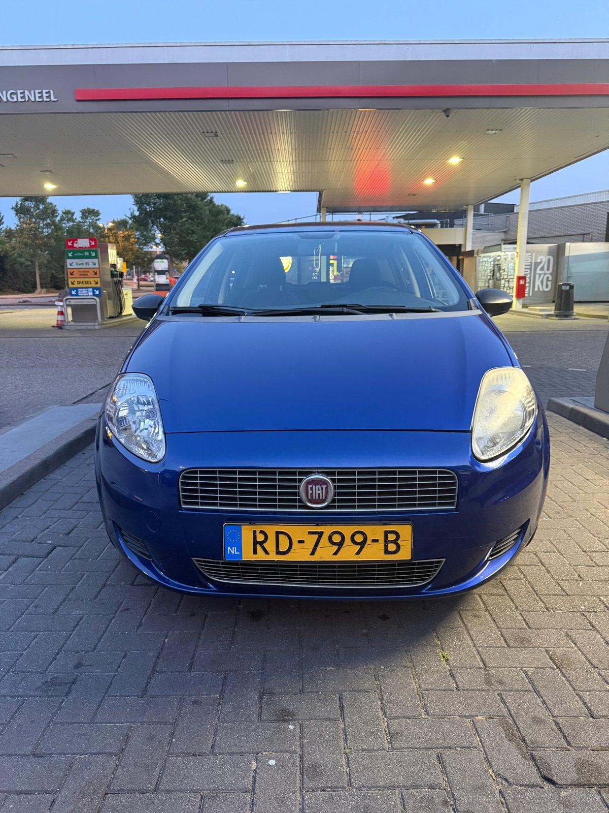 Fiat 2009 Blauw, Auto's, 40 €/maand, Particulier, 1000 kg, 1368 cc
