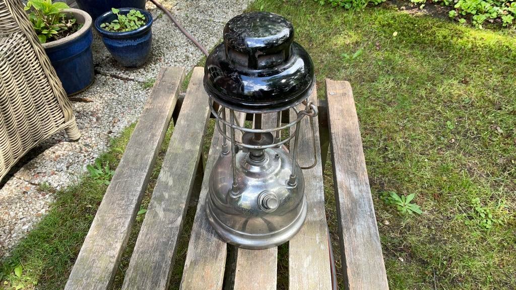 Druklamp vislamp, Antiek en Kunst, Antiek | Lampen, Ophalen of Verzenden
