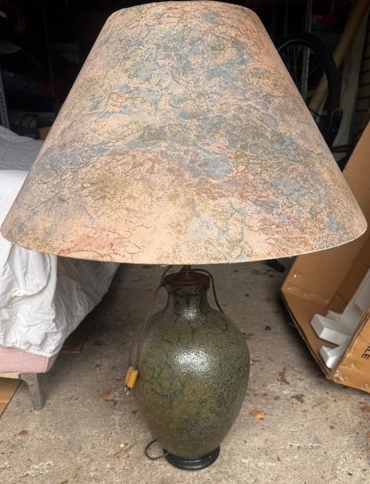 Vintage Franse keramische tafellamp– jaren 60/70, Ophalen