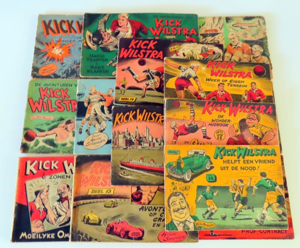 Uit inboedel: 14 stripboeken Kick Wilstra, Meerdere stripboeken, Verzenden, Gelezen