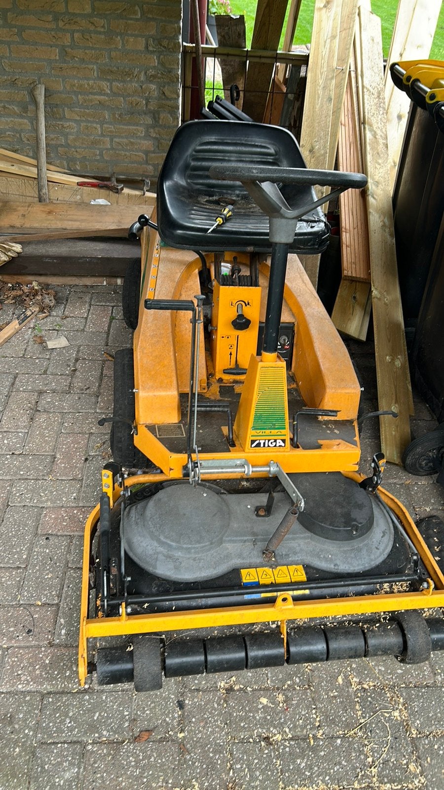 Stiga frontmaaier, Ophalen, Gebruikt, Versnellingen, 90 tot 120 cm