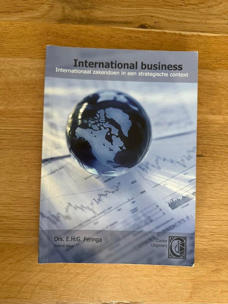 E.H.G. Feringa - International Business, E.H.G. Feringa, Ophalen of Verzenden, Zo goed als nieuw, Nederlands