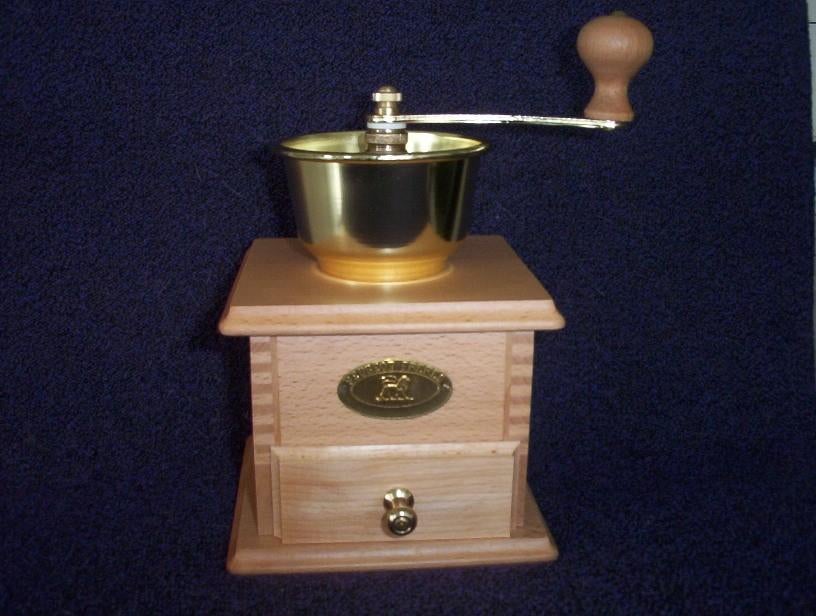 Peugeot Freres koffiebonenmaler koffiemolen 1 x gebruikt, Ophalen of Verzenden, Nieuw, Hout, Overige merken