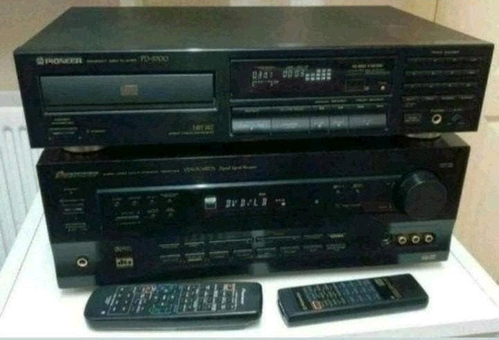 Pioneer set vsx-709rds receiver + cd speler pd-5700 + remote, Ophalen of Verzenden, Pioneer