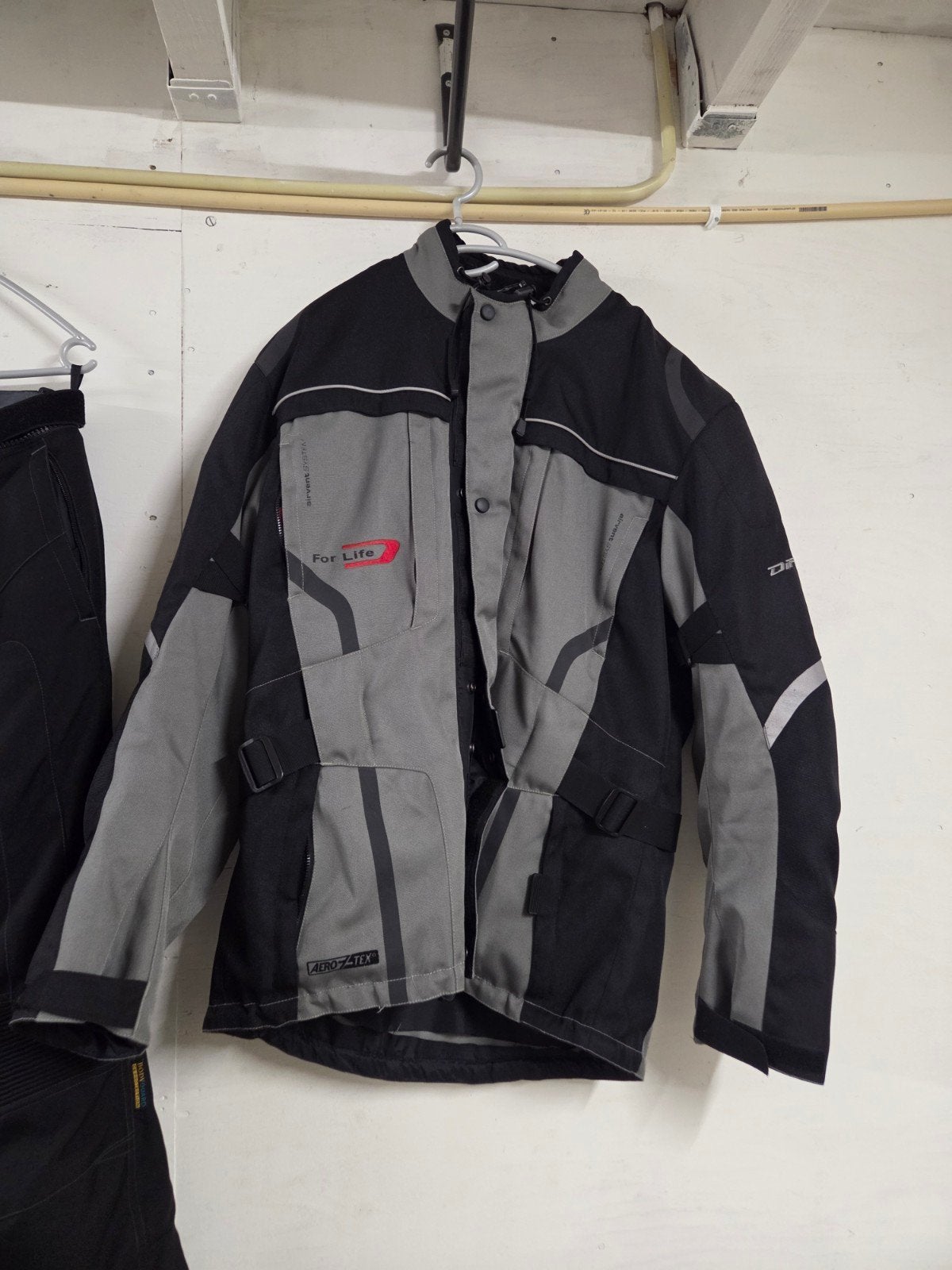Motorjas en motorbroek textiel - Zwart/Grijs, Motoren, Kleding | Motorkleding, Jas | textiel, Dames, Ophalen of Verzenden, Difi Aerotex