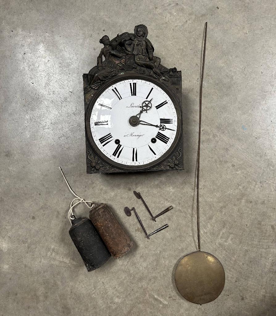 Prachtige Comtoise klok uit ca. 1840, Antiek en Kunst, Antiek | Klokken, Ophalen