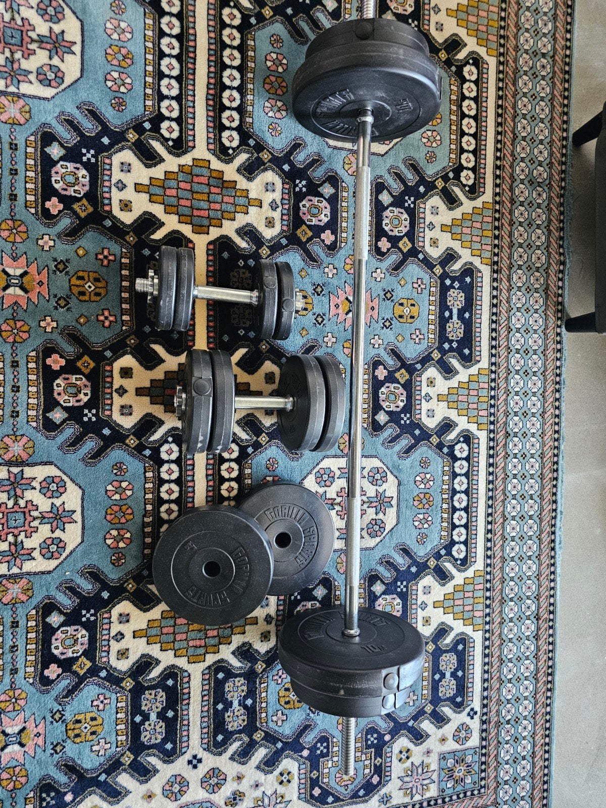 Gorilla halterset - 55KG gewichten, Ophalen, Gebruikt, ., .
