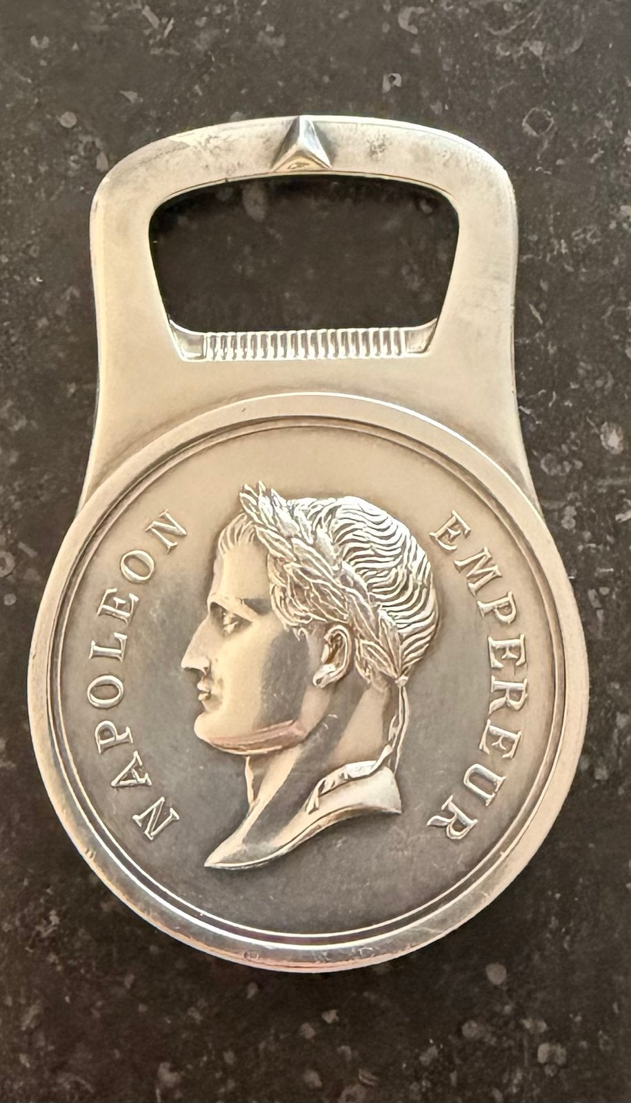 Christofle Flessenopener Napoleon Zwaar Verzilverd, Antiek en Kunst, Ophalen of Verzenden, Zilver