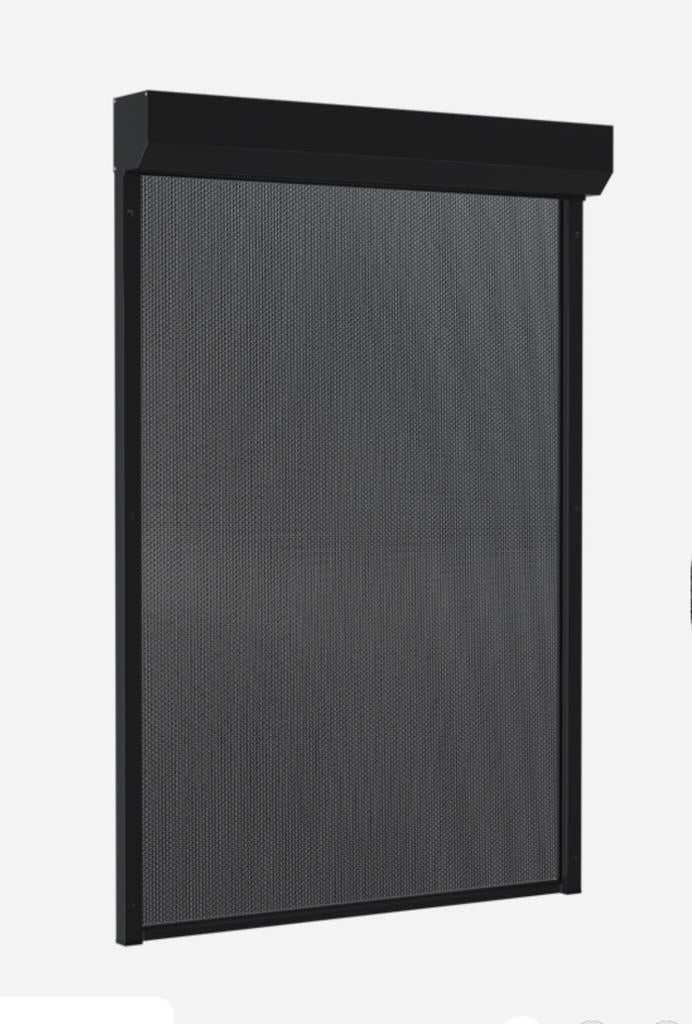 Zwart ritsscreen Somfy IO, Doe-het-zelf en Verbouw, Rolluiken, Overige kleuren, 200 cm of meer, 150 tot 200 cm, Nieuw