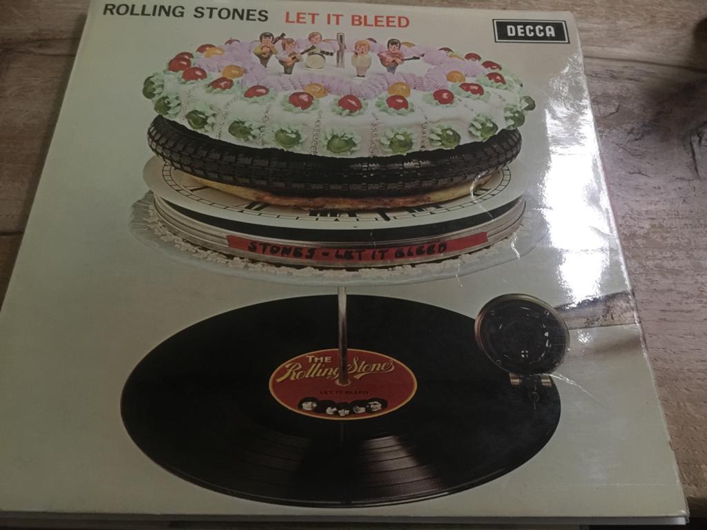 The Rolling Stones let it bleed 1969 uk rood decca, Ophalen of Verzenden, Gebruikt, 12 inch, Poprock