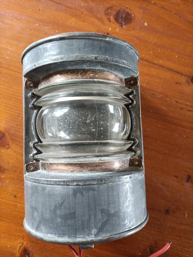 Oude scheeps lamp, Ophalen of Verzenden
