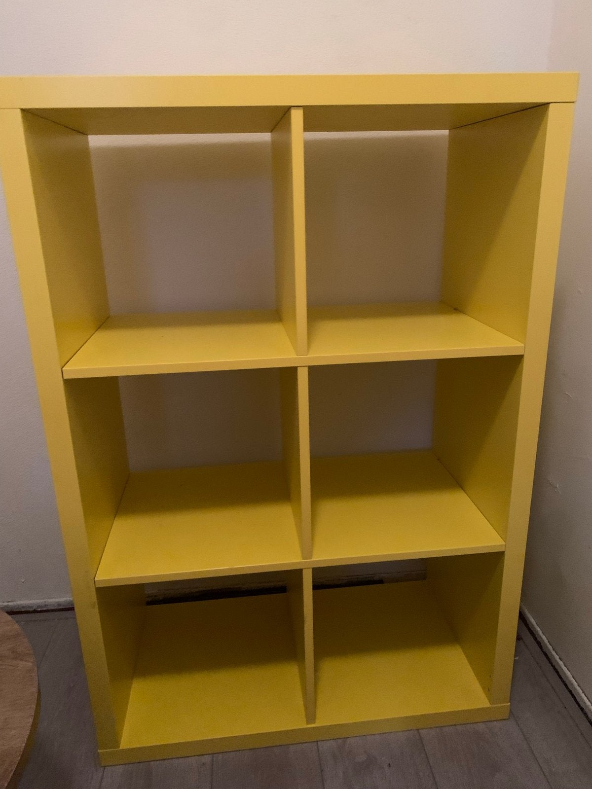 Gele Ikea kast met 6 vakken, Huis en Inrichting, Kasten | Overige, Ophalen, Gebruikt