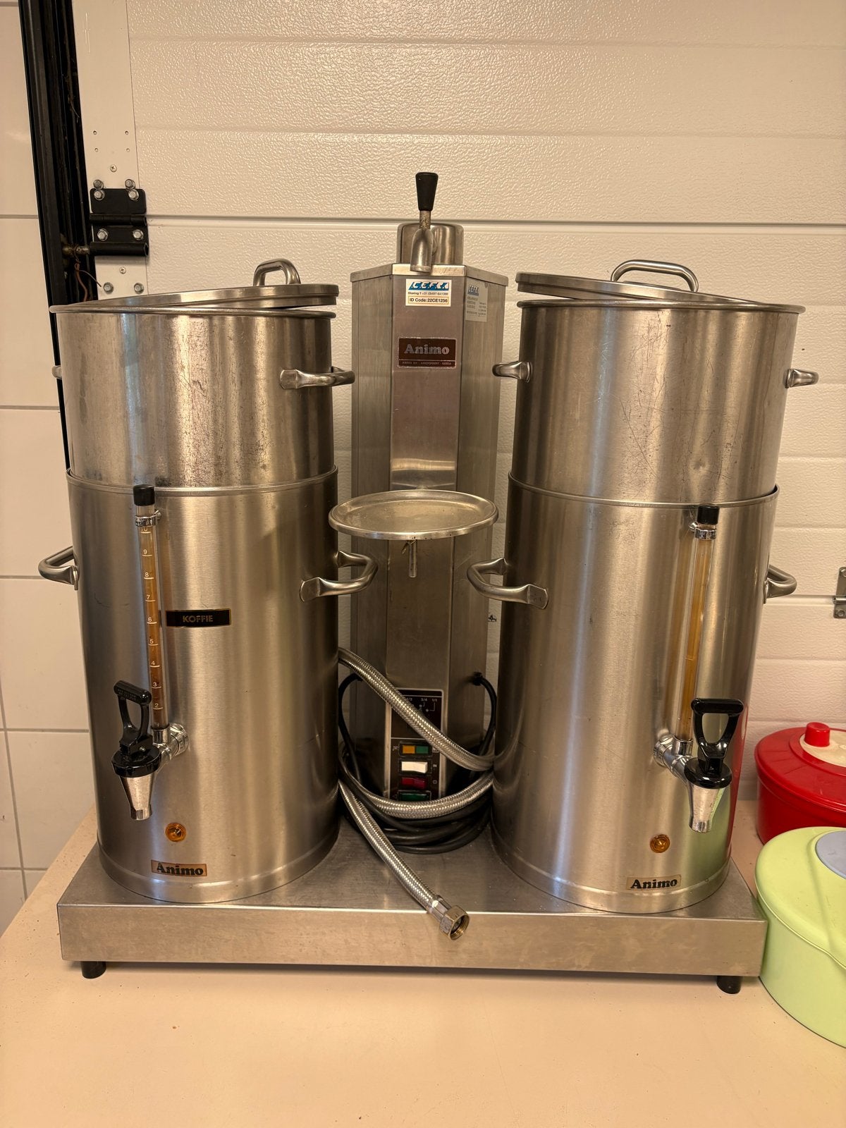Animo Percolator 2x 80 koppen - Professionele Koffiezetter, Gebruikt, 10 kopjes of meer, Koffiemachine, Gemalen koffie