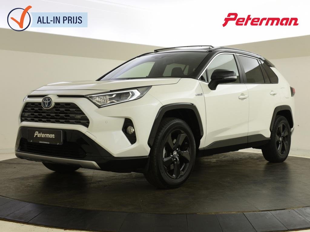 Toyota RAV4 2.5 Hybrid Bi-Tone | Schuif/kanteldak | Trekhaak, 12 maanden, Gebruikt, Euro 6, 4 cilinders