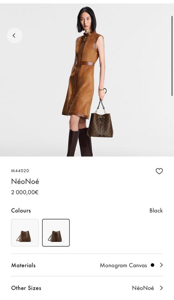 Louis Vuitton NéoNoé Monogram, Sieraden, Tassen en Uiterlijk, Tassen | Damestassen, Zo goed als nieuw, Handtas, Bruin, Ophalen of Verzenden