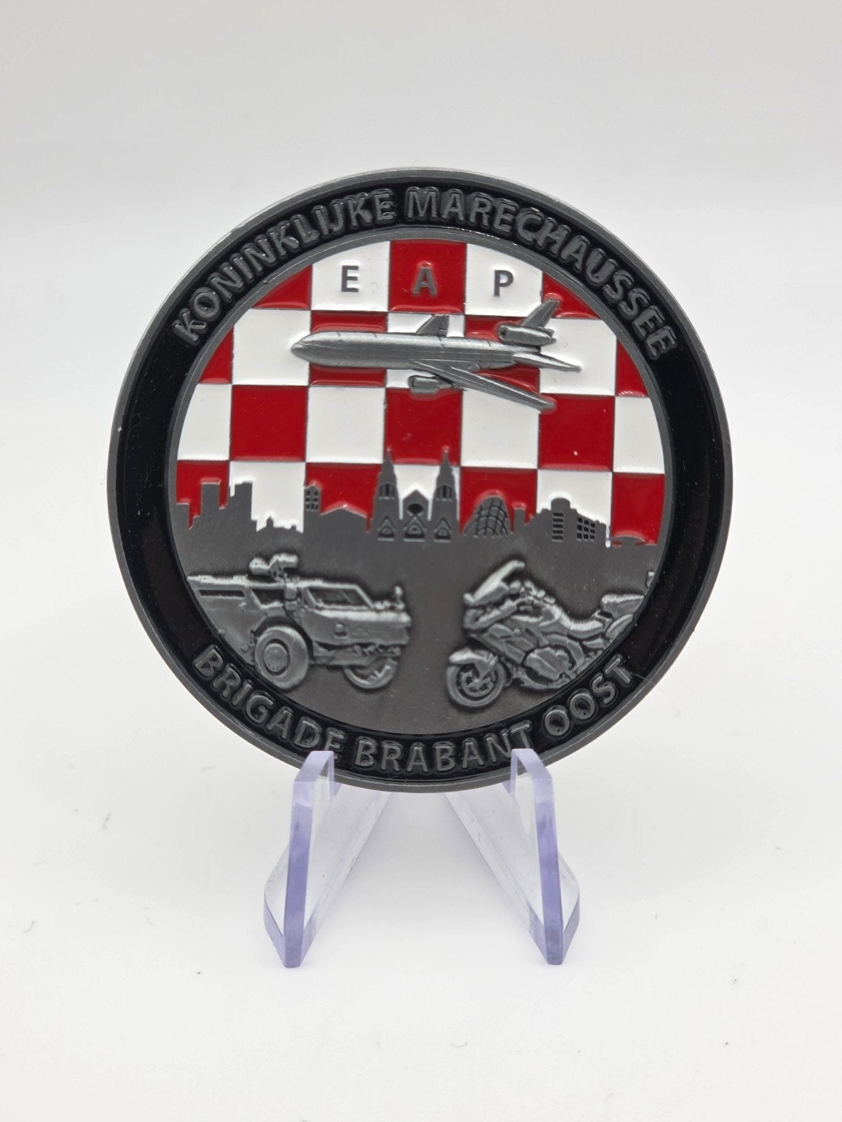 Koninklijke Marechaussee Brigade Brabant Oost Challenge Coin, Ophalen of Verzenden, Zo goed als nieuw