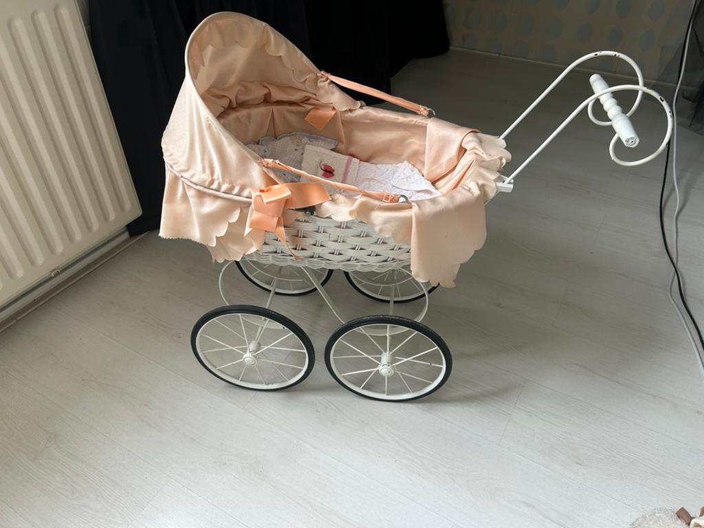 Brocante poppenwagen, Ophalen of Verzenden, Gebruikt, Overige merken
