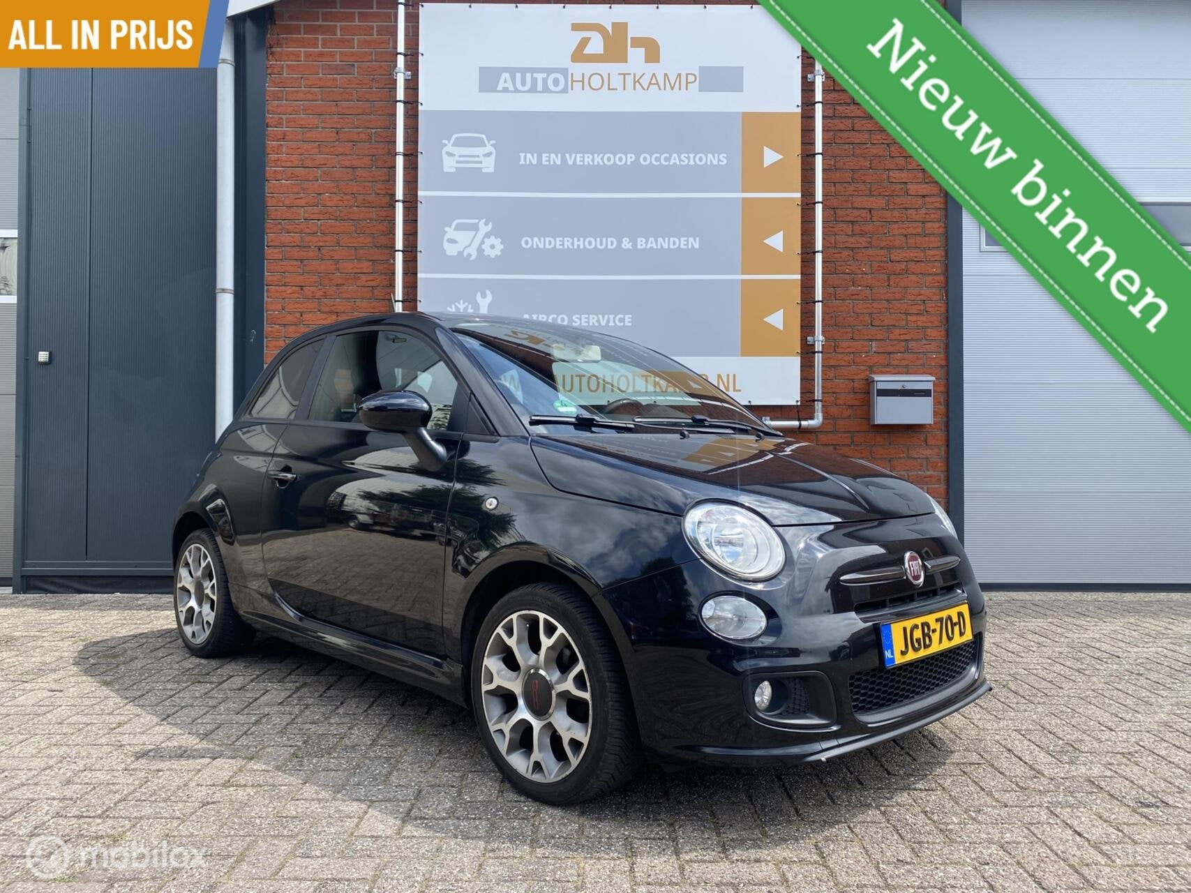Fiat 500S 1.2 SPORT CARPLAY AIRCO LM, Auto's, Fiat, Euro 5, Gebruikt, 4 cilinders, 840 kg