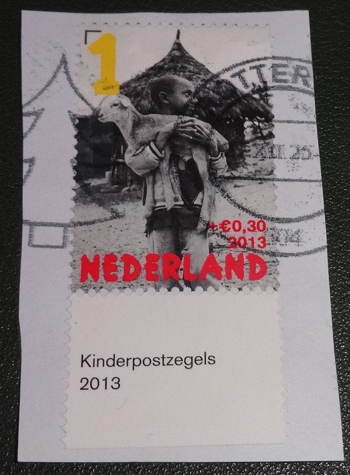 Kinderzegels - NVPH 3107f - 2013 - Lammetje - tab - PNe01-13, Verzenden, Na 1940, Gestempeld