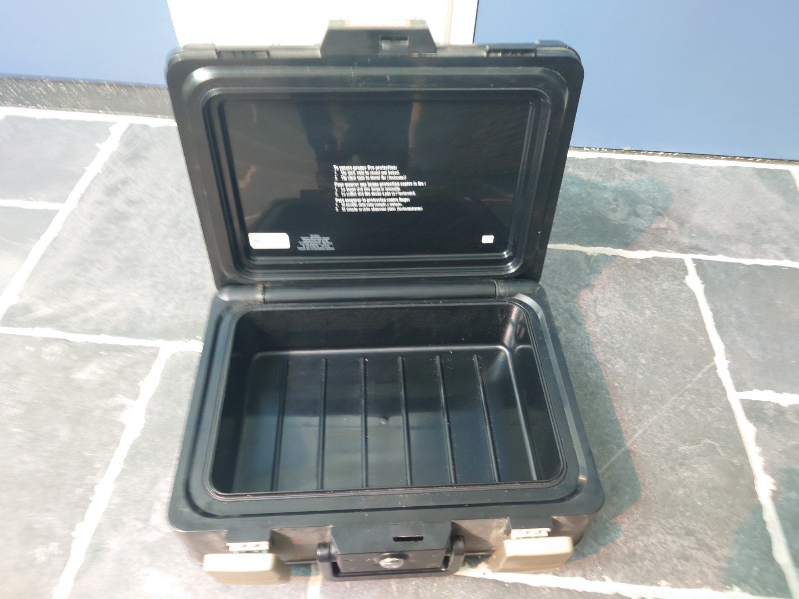 Honeywell Waterdichte & Vuurvaste Documentenkoffer, Gebruikt, Hard kunststof, Slot, Minder dan 50 cm