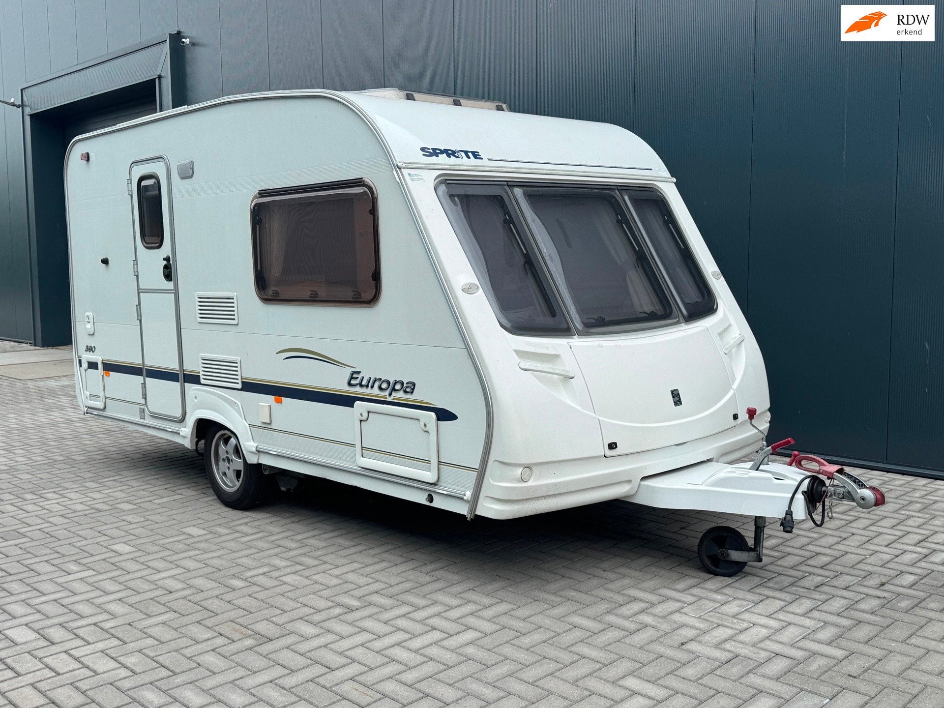 Sprite Europa 390 BJ 2006 | VOORTENT | MOVER | ZEER COMPLEET, Caravans en Kamperen, Bedrijf, 750 - 1000 kg, Sprite, Douche