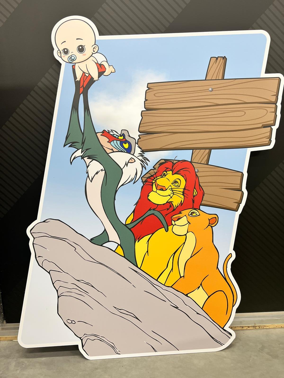 Geboortebord Lion King - te personaliseren met naam, Ophalen of Verzenden, Nieuw, Geboortebord