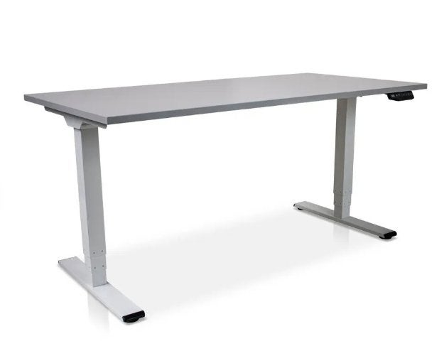 MRC elektrisch ARBO zit-sta bureau 180x80cm - wit - grijs, Ophalen, Zit-sta bureau, Elektrisch, Zo goed als nieuw
