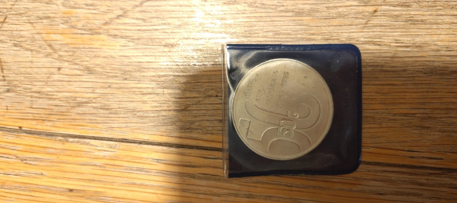 Herdenkingsmunt 50 jaar bevrijding, Ophalen of Verzenden, Koningin Beatrix, 50 gulden