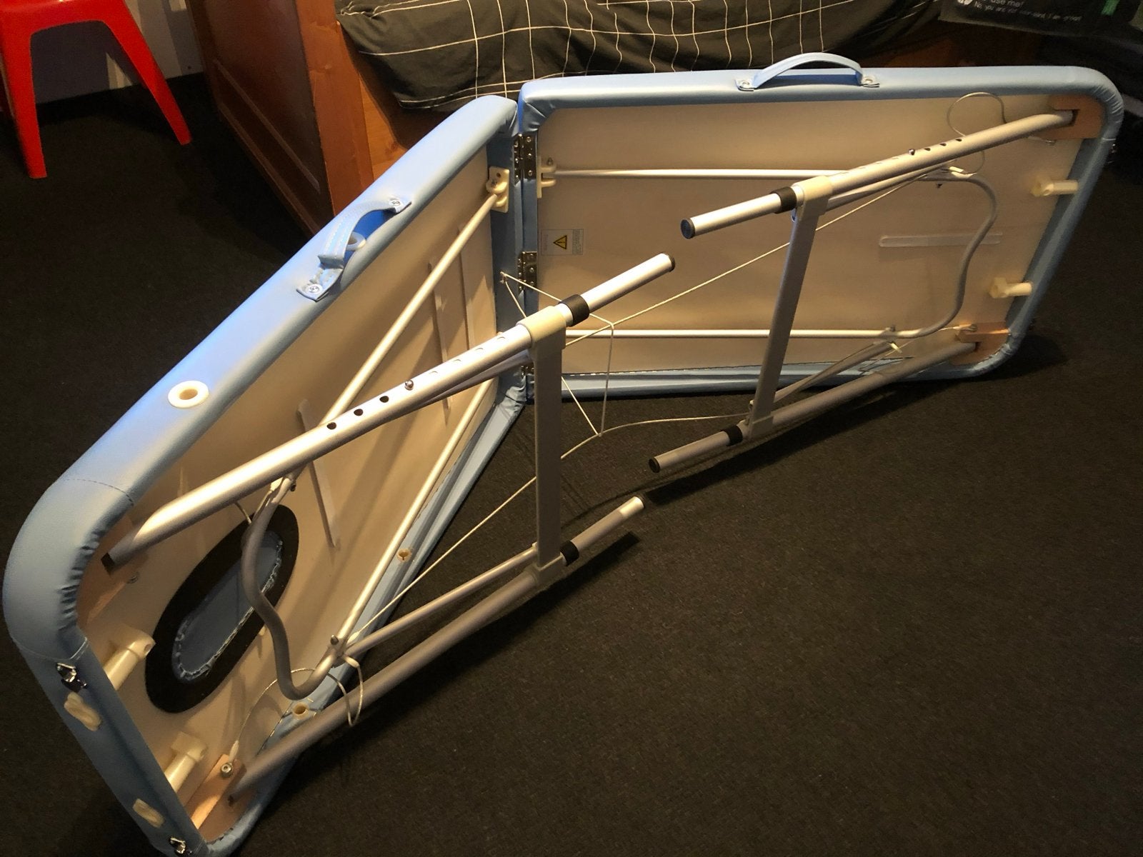Massagetafel, Ophalen