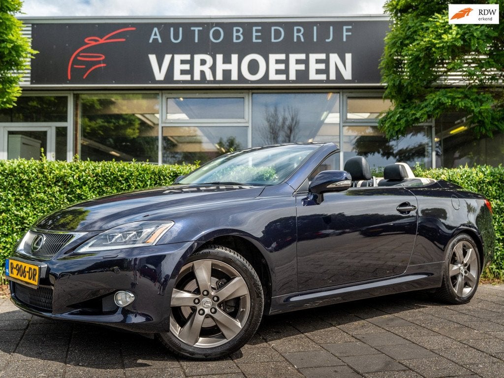 Lexus IS Cabriolet 250C Luxury | AUTOMAAT | MEMORY SEATS | S, Automatische klimaatregeling, Achterwielaandrijving, Gebruikt, Zwart
