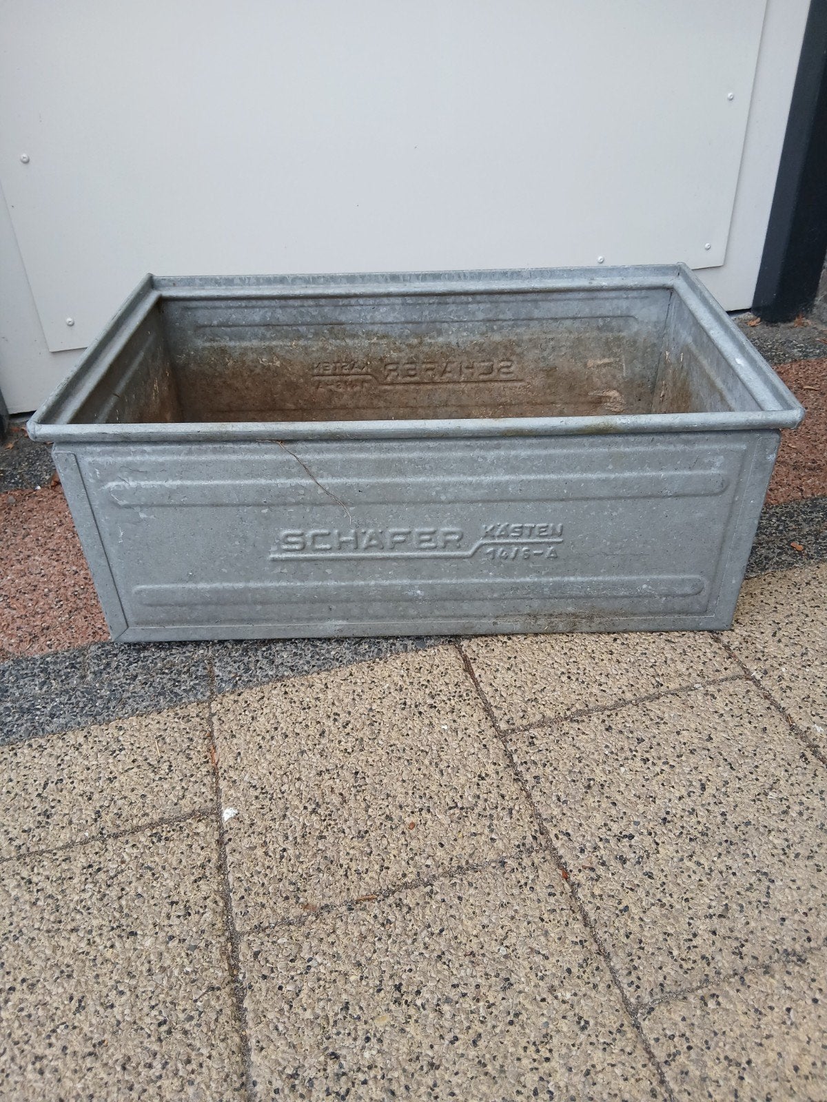 Zinken bak bakken zink industriële bloembak kist voorraadbak, Ophalen, Rechthoekig, Minder dan 30 cm