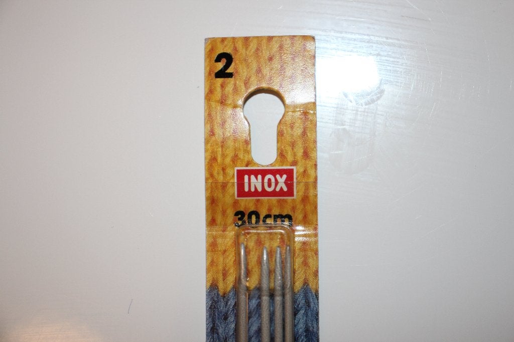 Inox breinaalden met dubbele punt - 30cm / 2mm #3483, Hobby en Vrije tijd, Ophalen of Verzenden, Nieuw, Breien, Naald