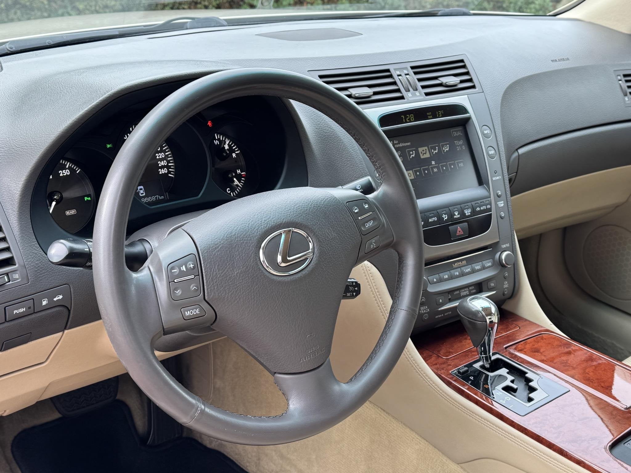 Lexus GS 450h V6 *1ste-eigenaar *NAP *Stoelverwarming, Auto's, Achterwielaandrijving, Gebruikt, 2000 kg, Beige