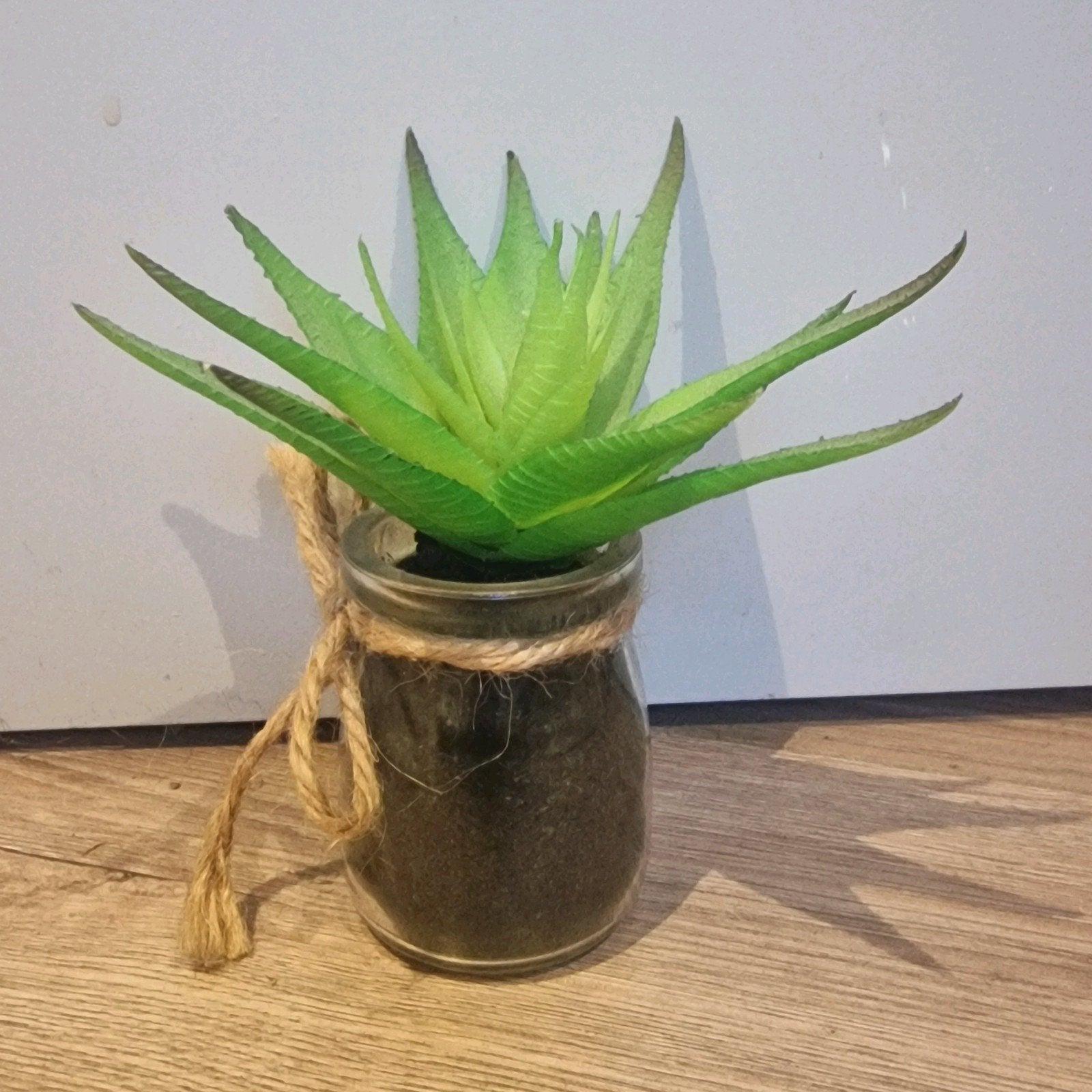 Kleine kunstplant in glazen potje, Binnen, Groen, Verzenden, Onderhoudsvrij