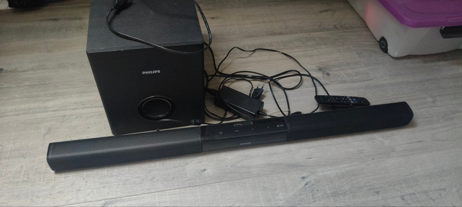 Philips Soundbar met Subwoofer – HTL3110B/12, Ophalen, Bluetooth, Zo goed als nieuw