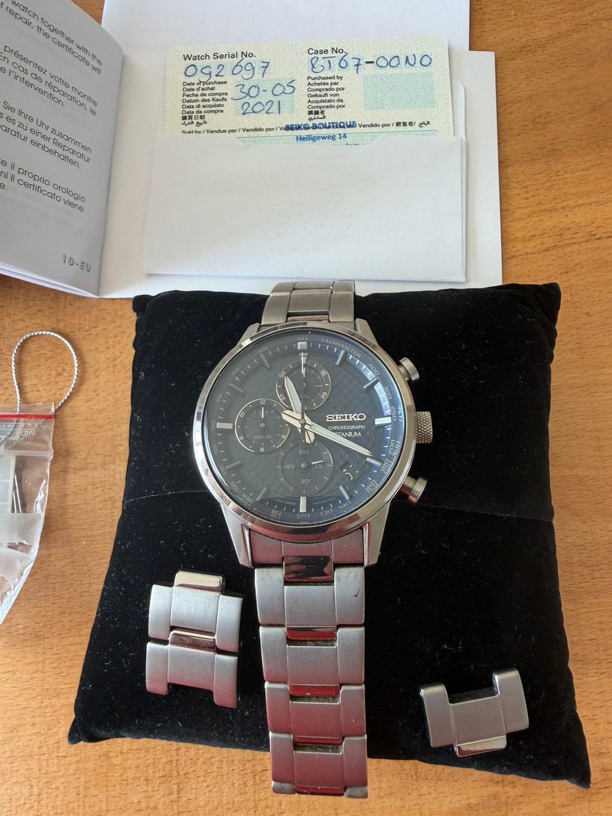 Mooie Seiko titanium, Verzenden, Zo goed als nieuw, Seiko